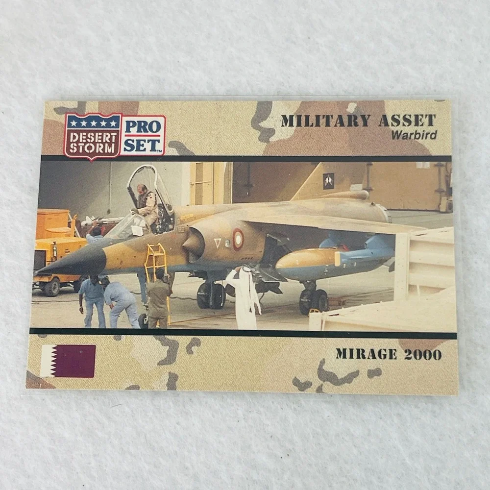1991 Pro Set Desert Storm Mirage 2000 Warbird Military Asset Trading Card 229